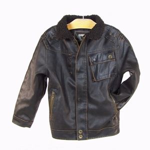 HAWKE&Co Outfitter Kids Sz 5 Faux Leather Jacket.